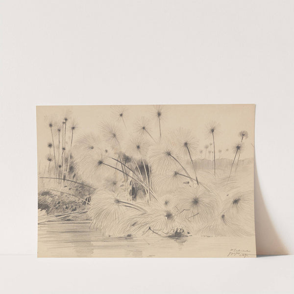 In den Papyrussümpfen am Jipe-See zwischen Tansania und Kenia (1891) by Wilhelm Kuhnert