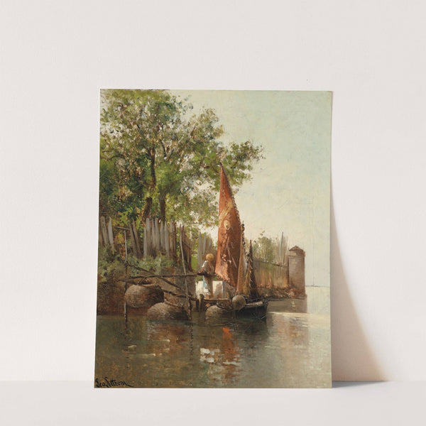 In der Lagune von Venedig by Leontine von Littrow
