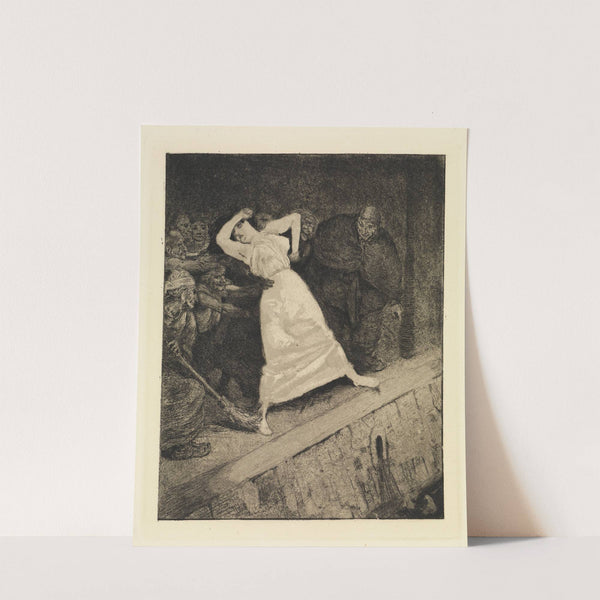 In die Gosse! (Ein Leben, Opus VIII, Blatt 10) (1884-1891) by Max Klinger