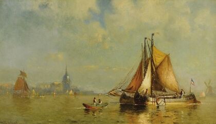 In Dordrecht Harbor, Holland