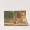 In front of a House by Jozef Teodor Mousson