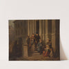 In front of the church (1862) by Henryk Pillati