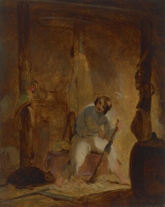 In His Cave