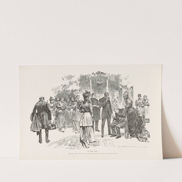 In leap year (1896) by Charles Dana Gibson