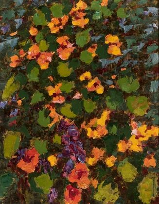 In my garden – Nasturtiums in the sunshine (1932)