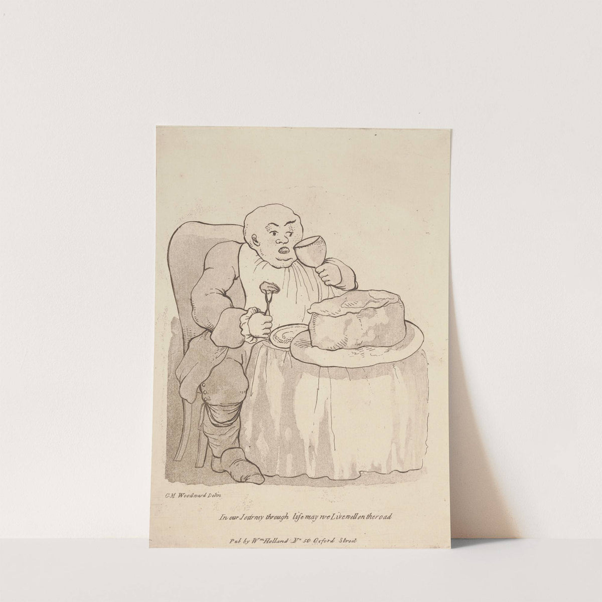 In Our Journey through Life may we Live Well on the Road (ca. 1798) by George Moutard Woodward