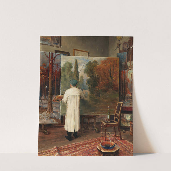in seinem Atelier by Julius Sergius Klever