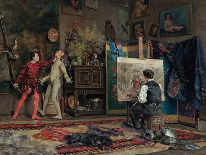 In The Artist’s Studio (1875) — size preview