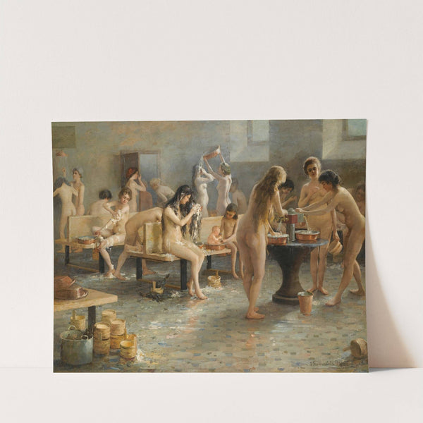 In The Bath House by Vladimir Alexandrovich Plotnikov