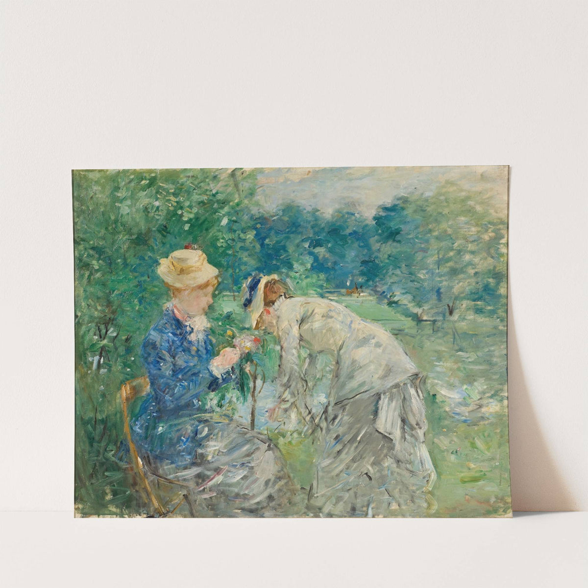 In the Bois de Boulogne by Berthe Morisot