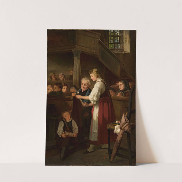 In the church (1874) by Moritz Ritscher