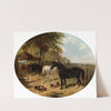 In the farmyard by John Frederick Herring Jr.