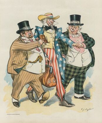 In the hands of his philanthropic friends
