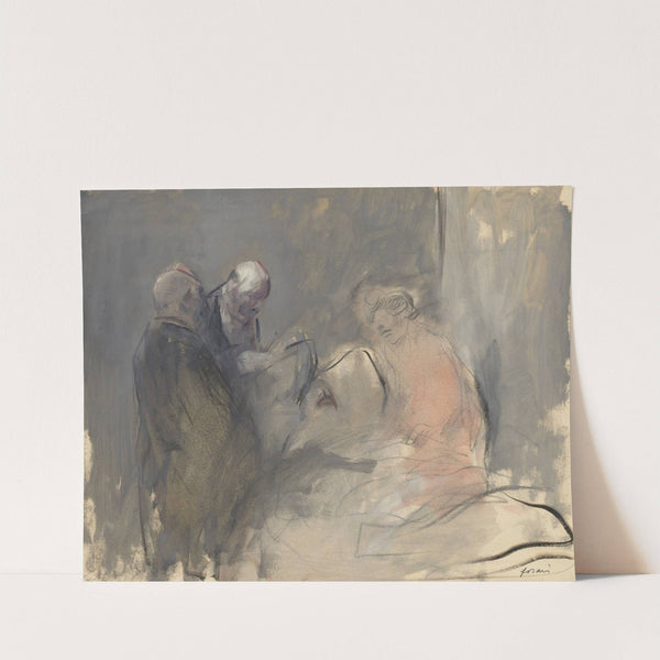 In the Hospital (fourth quarter 1800s or first third 1900s) by Jean-Louis Forain