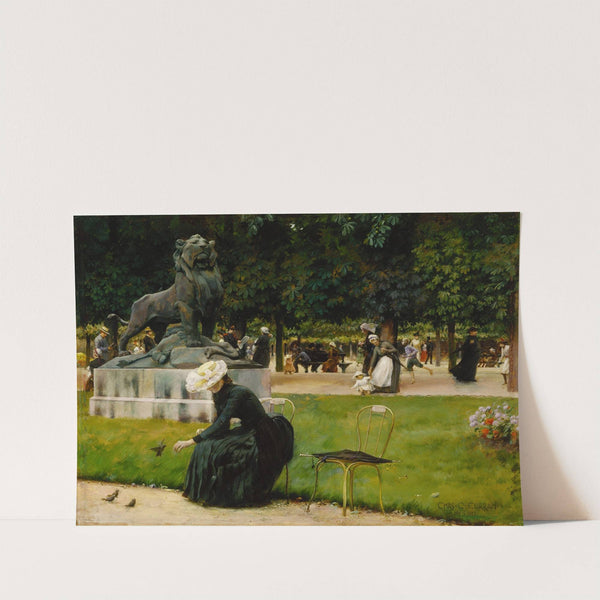 In the Luxembourg (Garden) (1889) by Charles Courtney Curran
