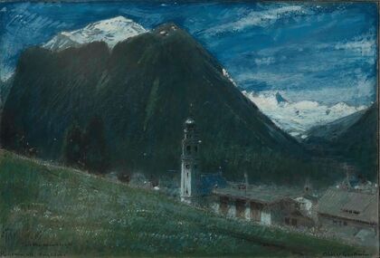In The Moonlight, Pontresina, Engadine, Switzerland
