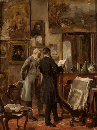 In the painter’s studio