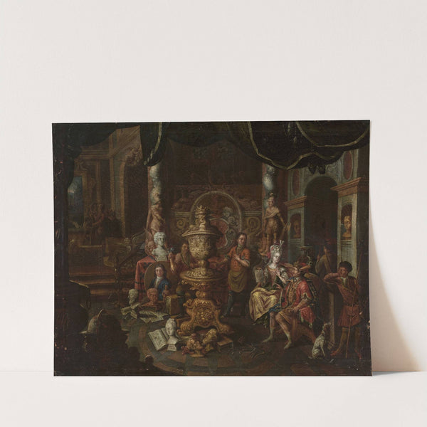 In the painter&#039;s studio by Johann Georg Platzer