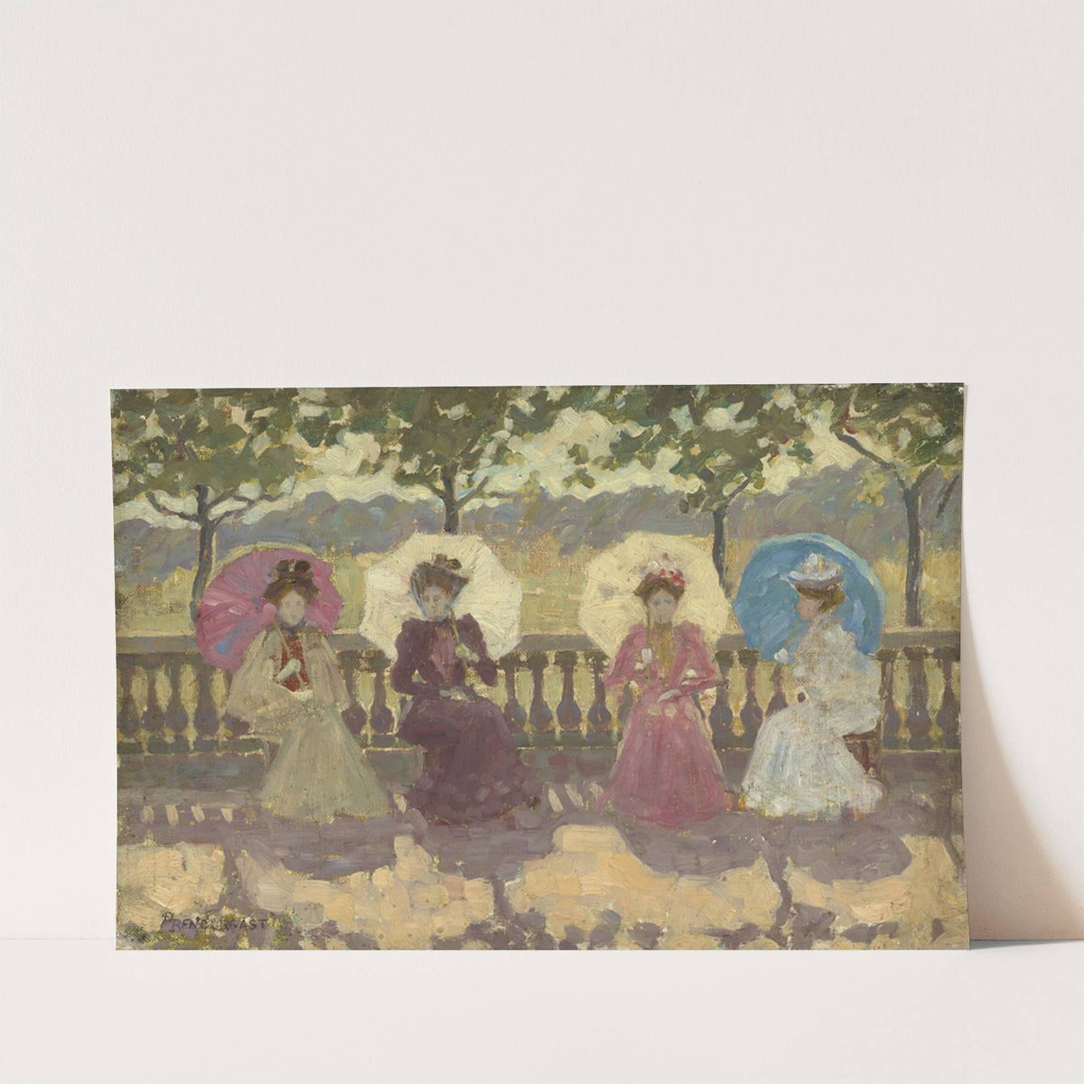 In the Park (Paris_ 1891) by Maurice Prendergast