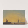 In the roads, Evening by Ivan Konstantinovich Aivazovsky