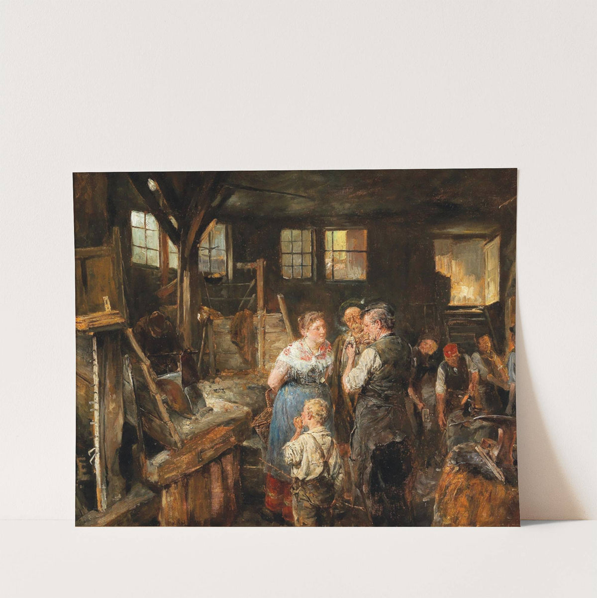 In the Smithy by Carl Wilhelm Anton Seiler