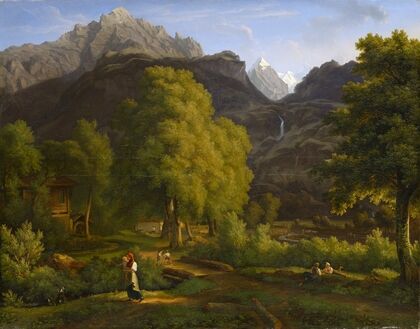 In the village of Meiringen towards the Well- and Wetterhorn
