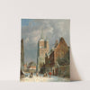 In the Voldersgracht in Delft by Adrianus Eversen