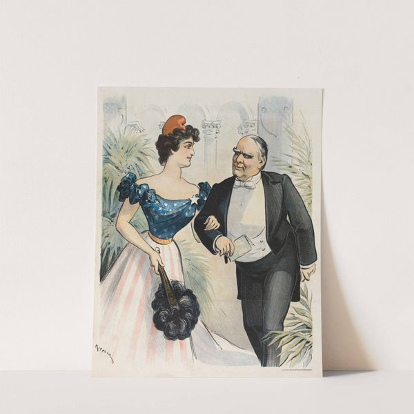 Inaugural ball, March 4th, 1901 – engaged for another dance (1901) by Udo Keppler
