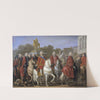 Inauguration De La Statue De Louis XV Sur La Place Du Même Nom by Joseph-Marie Vien