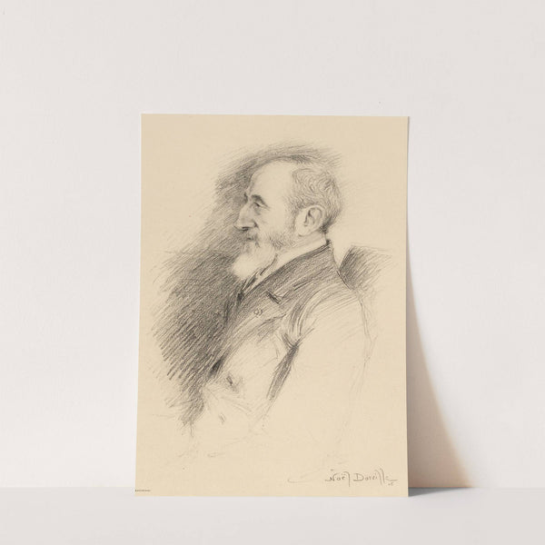 Inconnu, de profil gauche, âgé avec une barbe (1906) by Noël Dorville