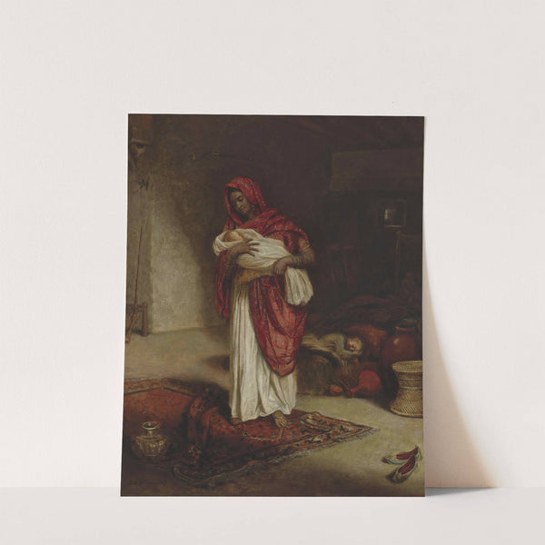 Indian Ayah With Sleeping Children by Emma W. Fullerton