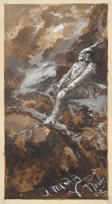Indian in a Storm