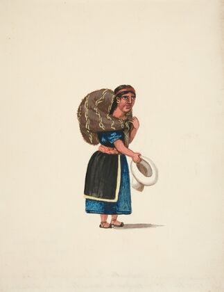 Indian Woman Going to Market