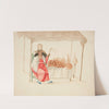 Indian Woman Smoking Cigar in Front of Breadstand by Francisco Fierro