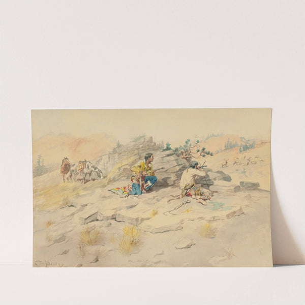 Indians Stalking Elk (1897) by Charles Marion Russell