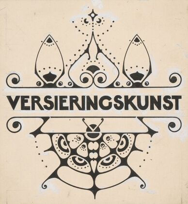 Ornament met vlinder