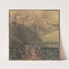 Industrie. Ontwerp wandschildering te Rotterdam (c. 1908 - c. 1917) by Huib Luns