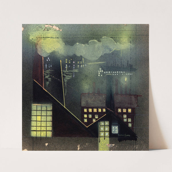 Industry at Night by Horatio C. Forjohn