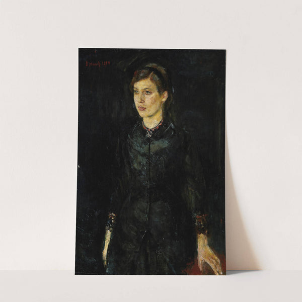Inger in Black (1884) by Edvard Munch