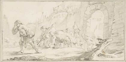 Inhabitants Leaving a Conquered City (1696–1770)