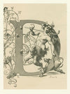 Initial ‘D’ with satyr (1881)