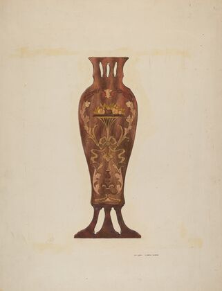 Inlaid Chippendale Chair Panel