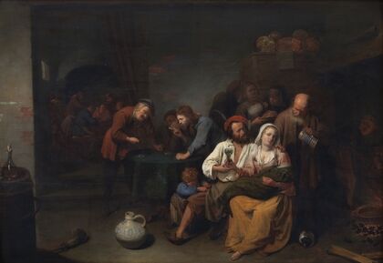 Inn Parlour with Guests