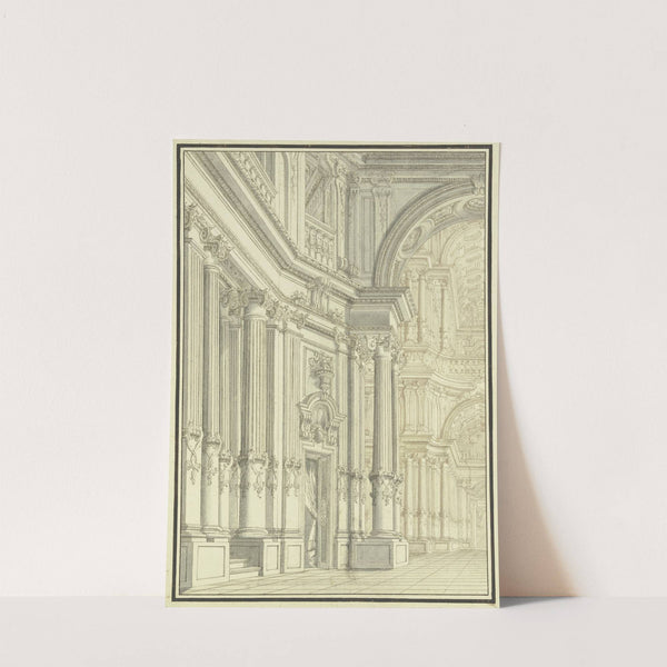 Innenraum einer barocken Kirche by Giacomo Antonio Mannini