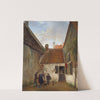 Inner Courtyard (1820 - 1830) by Andreas Schelfhout