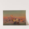 Insel und Kirche San Giorgio Maggiore, Venedig by Friedrich von Nerly