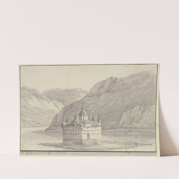 Inselburg Pfalzgrafenstein (Pfalz bei Kaub) by Christian Georg Schütz the Younger