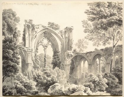 Inside the East End of Nettley Abbey (1794)