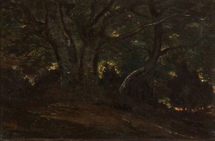 Intérieur de la forêt de Fontainebleau