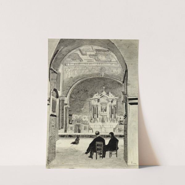 Intérieur d’église à Rome (1898) by Arthur-Joseph Gueniot